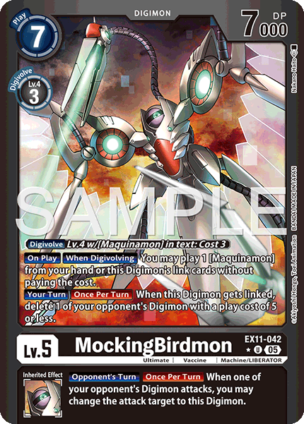 MockingBirdmon [EX11-042] Alt Art
