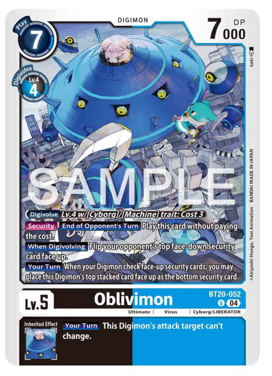 Oblivimon [Bt20-052]