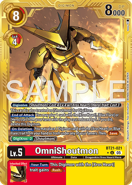 OmniShoutmon [BT21-021] Limited Foil