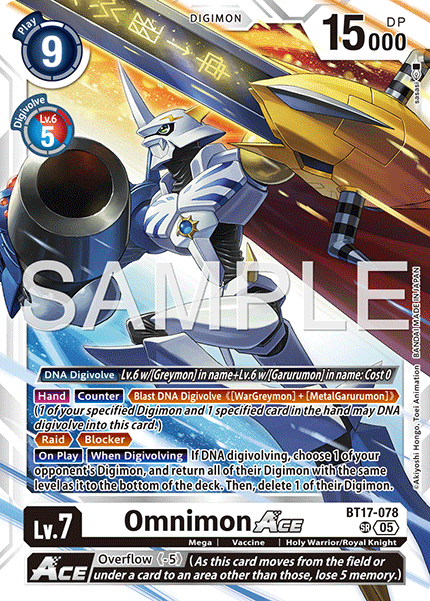 Omnimon Ace [BT17-078] Super Rare