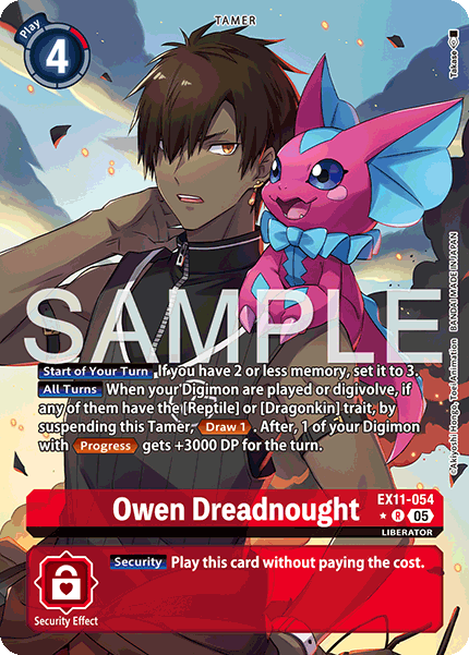 Owen Dreadnought [EX11-054] Rare Alt Art