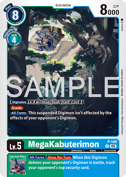 MegaKabuterimon [P-140] Promo