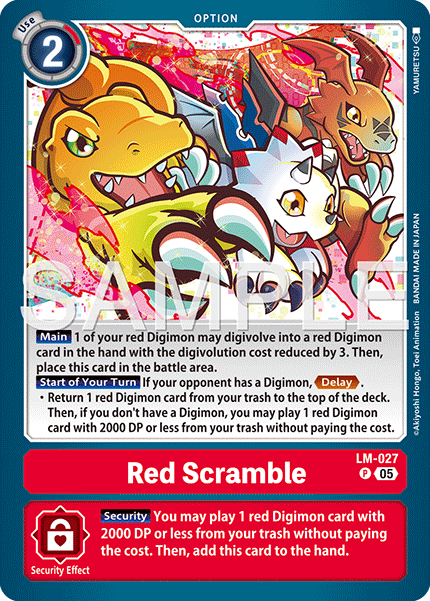 Red Scramble [LM-027] Promo