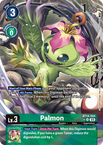 Palmon [BT14-044] Super Rare Alt Art