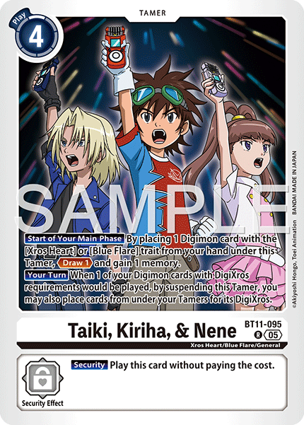 Taiki, Kiriha & Nene [BT11-095] Rare