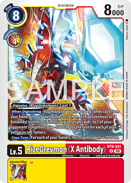 RizeGreymon (X Antibody) [BT09-041] Rare