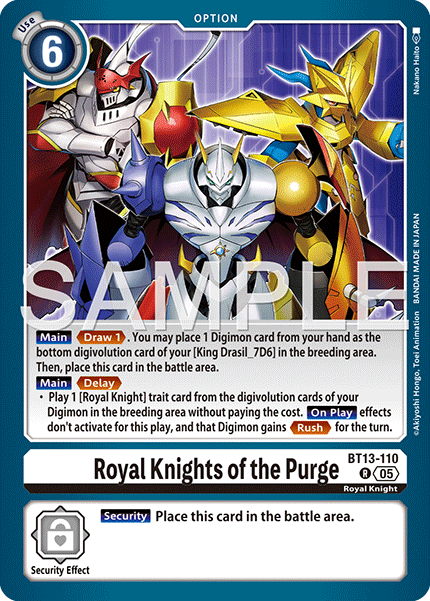 Royal Knights or the Purge [BT13-110] Rare