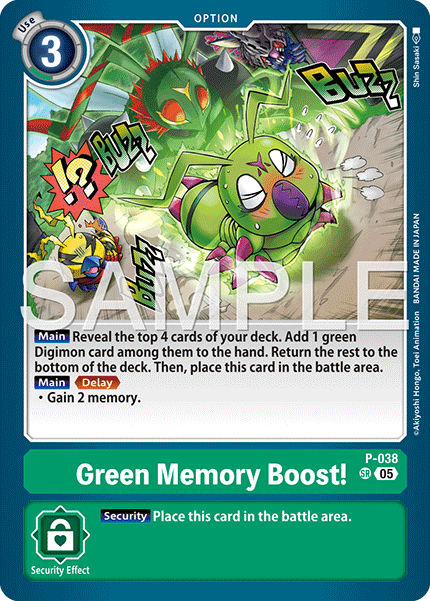 Green Memory Boost! [P-038] Super Rare