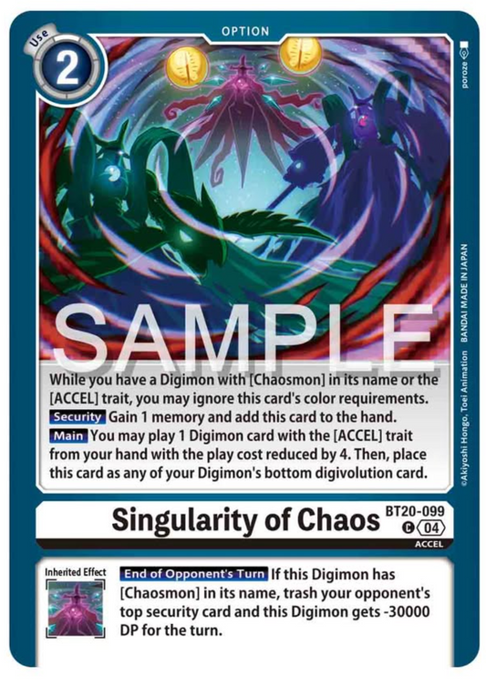 Singularity of Chaos [Bt20-099]