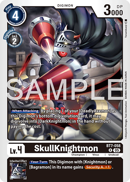 SkullKnightmon [BT07-058] Rare