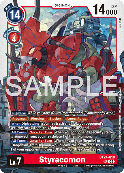Styracomon [BT24-018] Super Rare