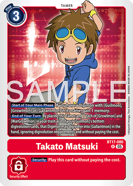 Takato Matsuki [BT17-080] Rare