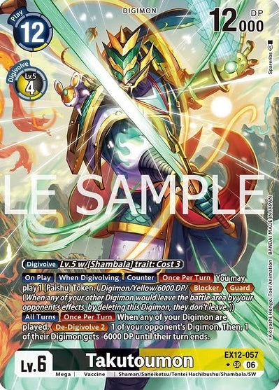 Takutoumon [EX12-057] - Super Rare Alt Art