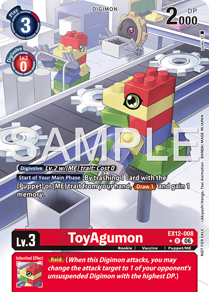 ToyAgumon [EX12-008] - Rare Limited Foil