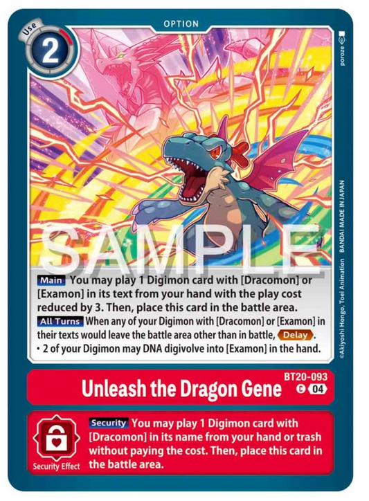 Unleash the Dragon Gene [Bt20-093]