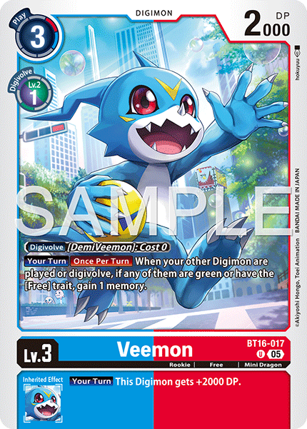Veemon [BT16-017] Uncommon