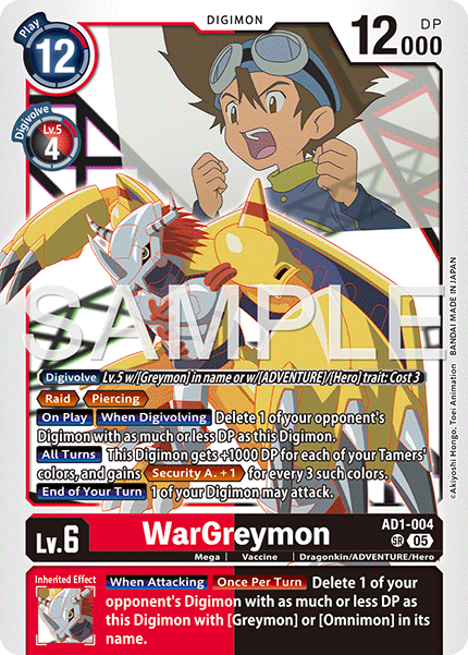 WarGreymon [AD01-004] Super Rare