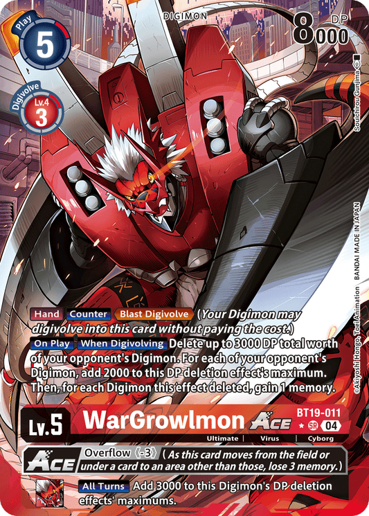 WarGrowlmon ACE [BT19-011] Super Rare Alt Art