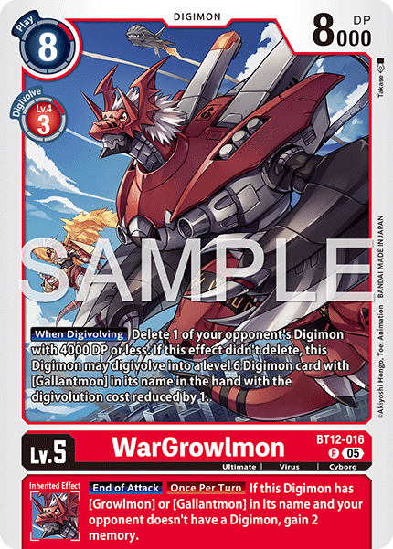 WarGrowlmon [BT12-016] Rare