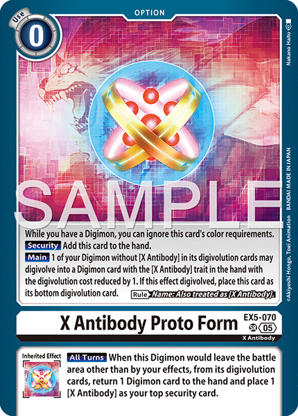 X Antibody Proto Form [EX05-070] Super Rare