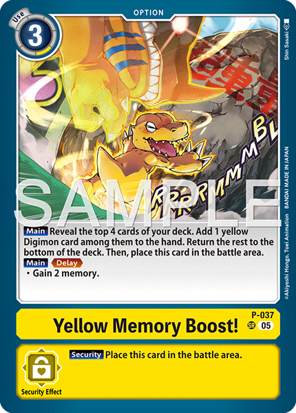 Yellow Memory Boost! [P-037] Super Rare