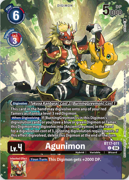 Agunimon (BT17-011) [EX8] - Box Topper