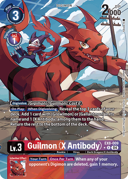 Guilmon (X Antibody) [EX8-009] - Alternative Art