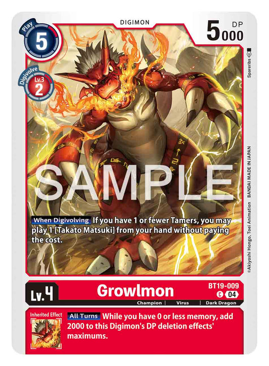 Growlmon [Bt19-009]