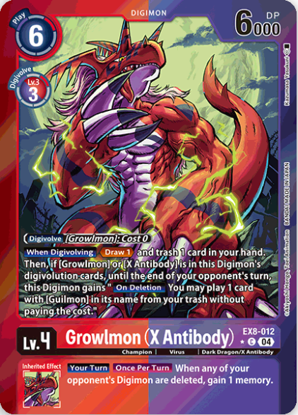 Growlmon (X Antibody) [EX8-012] - Limited Common