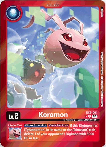 Koromon [EX8-001] - Limited Uncommon