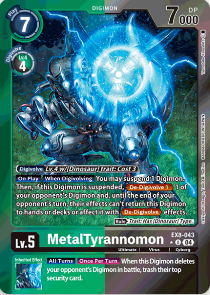 MetalTyrannomon [EX8-043] - Limited Uncommon