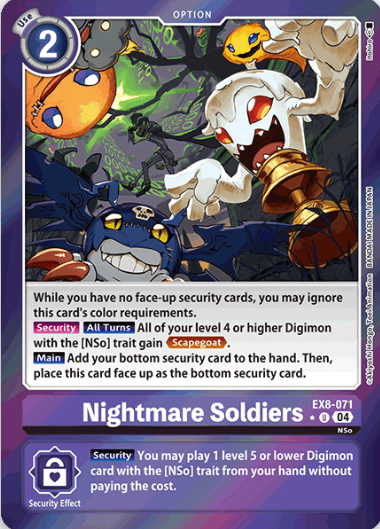 Nightmare Soldiers [EX8-071] - Limited Uncommon