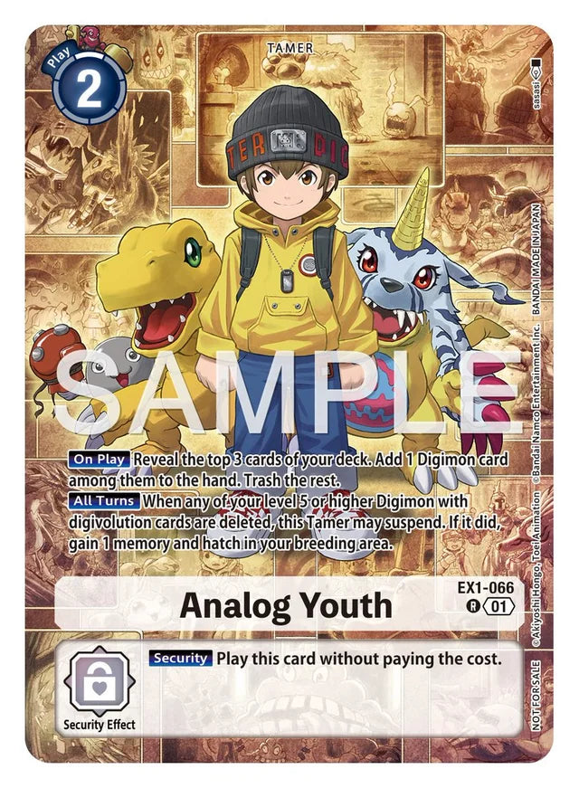 Analog Youth [EX1-066] – Digimon Card Game BT21 Limited Edition Alternate Art