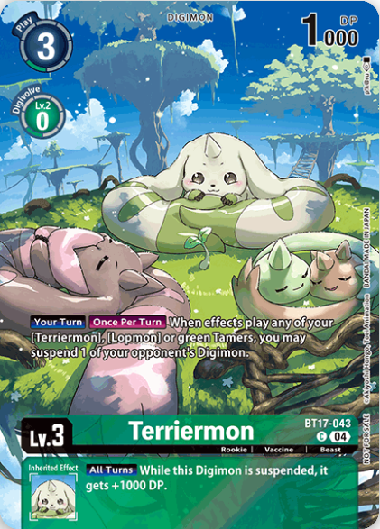 Terriermon (BT17-043) Box Topper EX08