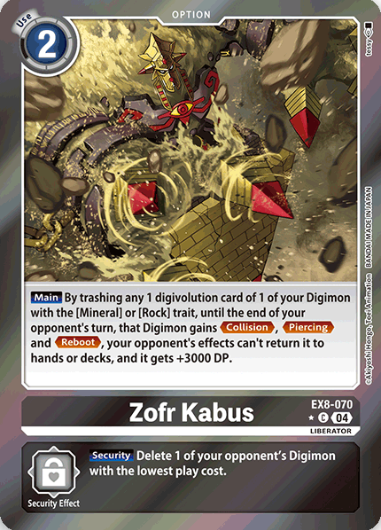 Zofr Kabus [EX8-070] - Limited Uncommon